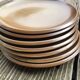 10 Assiettes plates Grès de Brenne France