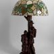 Lampe sculpturale « Don Quichotte, Sancho Panza », Forêt-Noire, vers 1950
