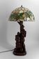 Sculptural lamp "Don Quixote, Sancho Panza", Black Forest, around 1950