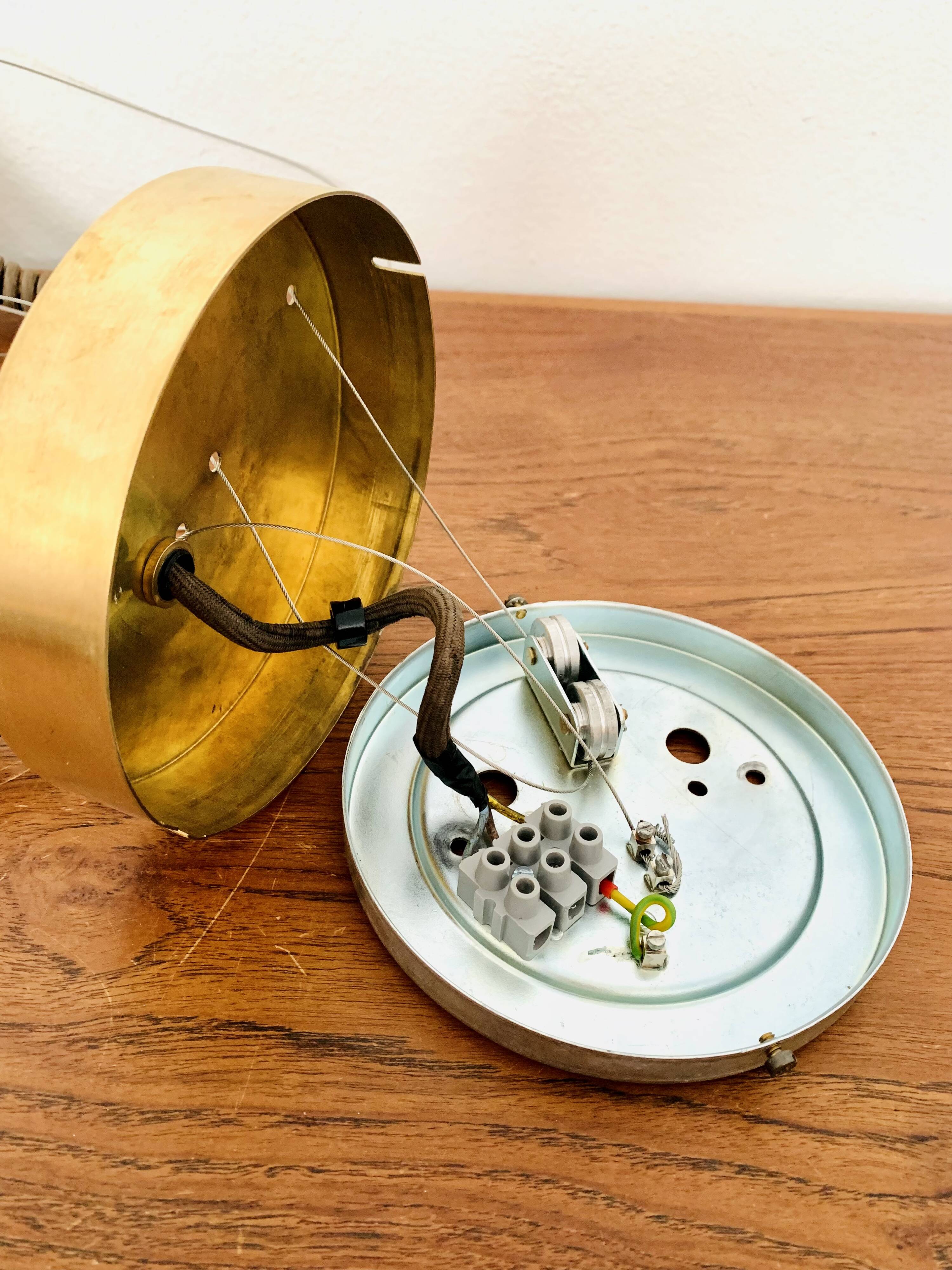 1 of 3 Awesome Adjustable Orion Glass Pendant Lamps from Staff