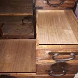 Cabinet, wooden tansu, Japan late Edo period