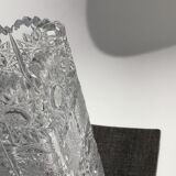 Rectangular cut Saint Louis crystal vase