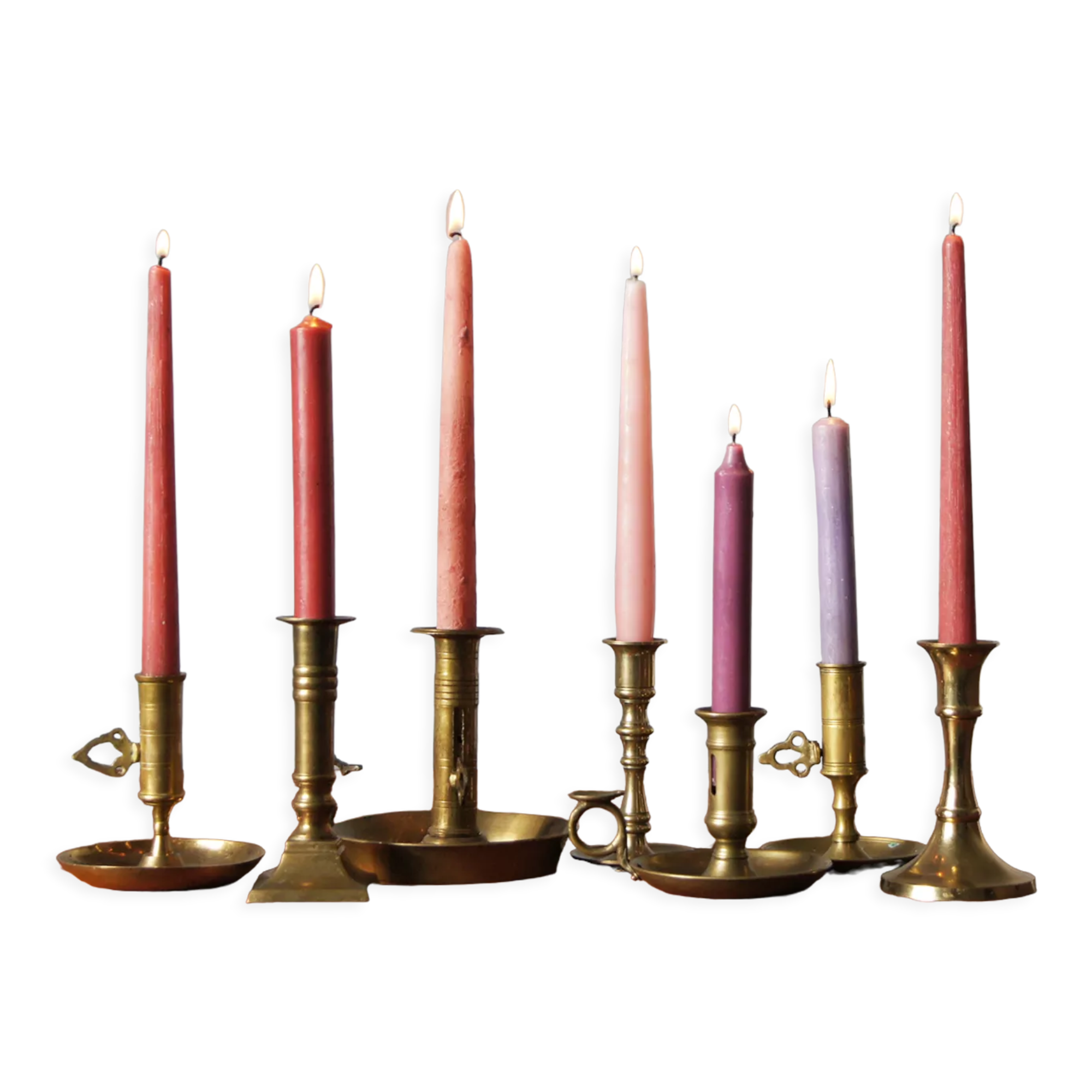 Brass candlesticks, 1960