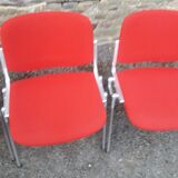 Set of 6 DSC 106 chairs by Giancarlo Piretti for Castelli