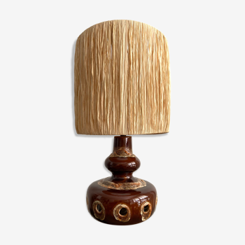 Lampe en céramique 70s