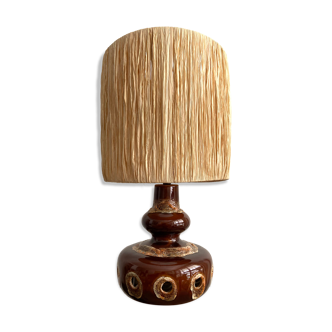 Lampe en céramique 70s