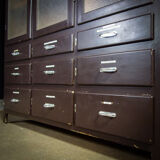 Medical display cabinet with drawers 1950