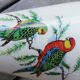 Vase parrots Gien