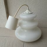 White opaline pendant light