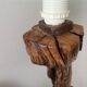 Portuguese handmade vine wood table lamp
