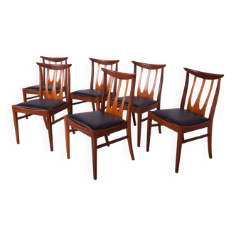 Brasilia Dining Chairs from G-Plan, 1960s, Set of 6