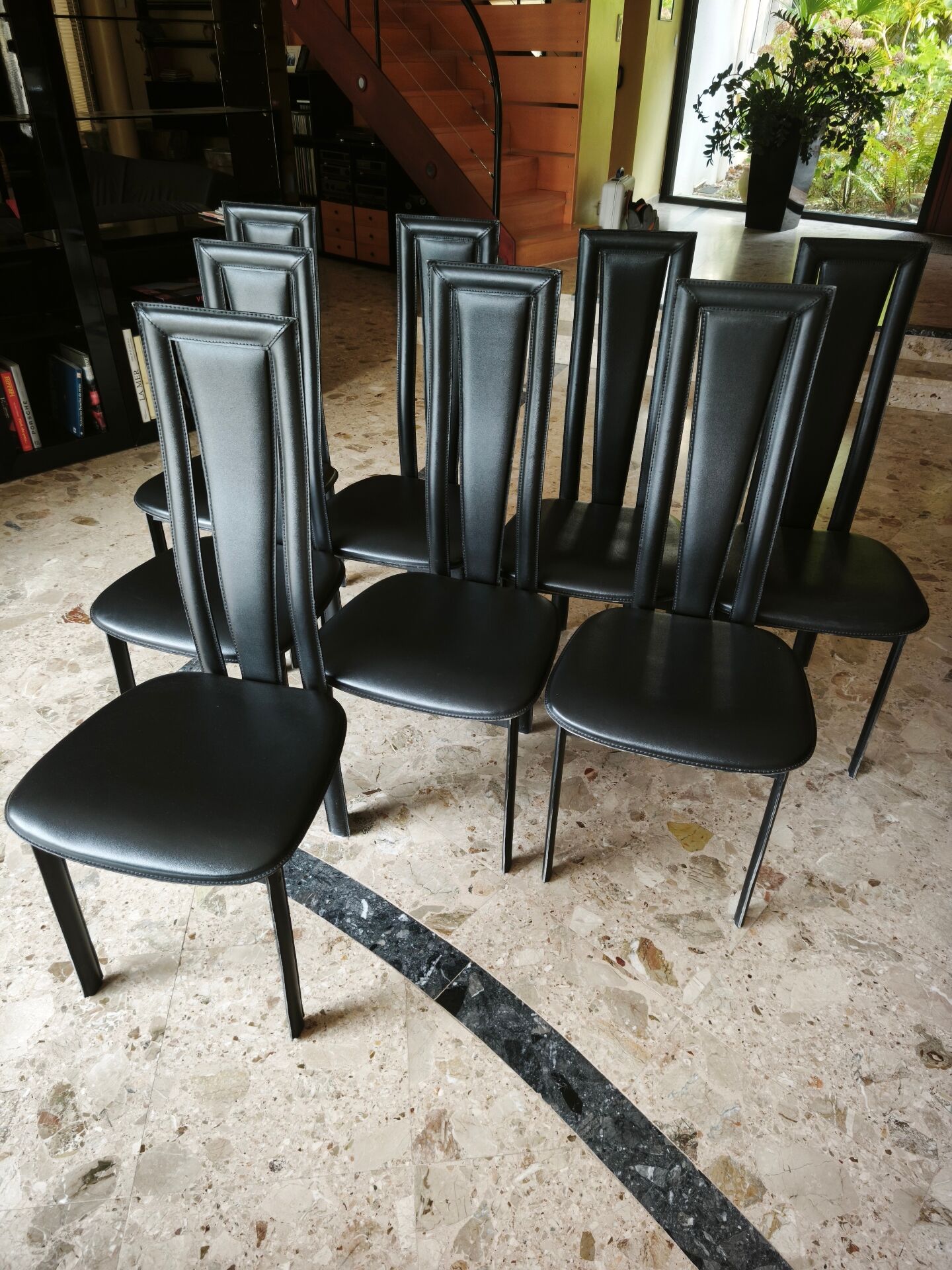 Chaises pl2 roche bobois x8