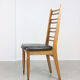 Vintage wooden & brass dining chairs