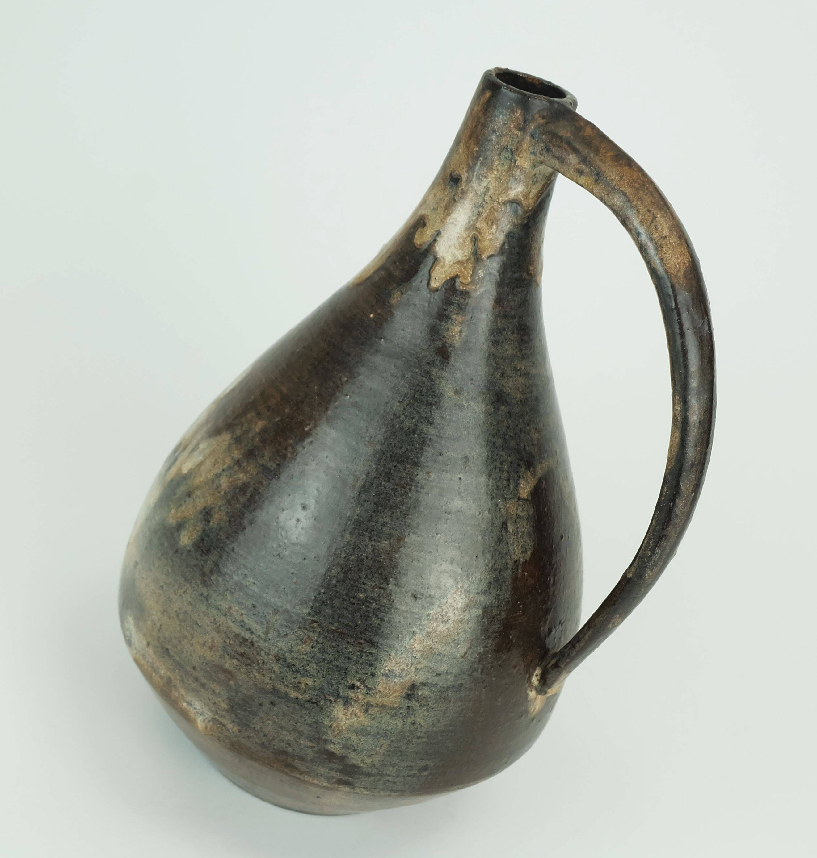 Vase en céramique moderne danoise, poterie d'atelier conny walther, danemark, années 1960-1970