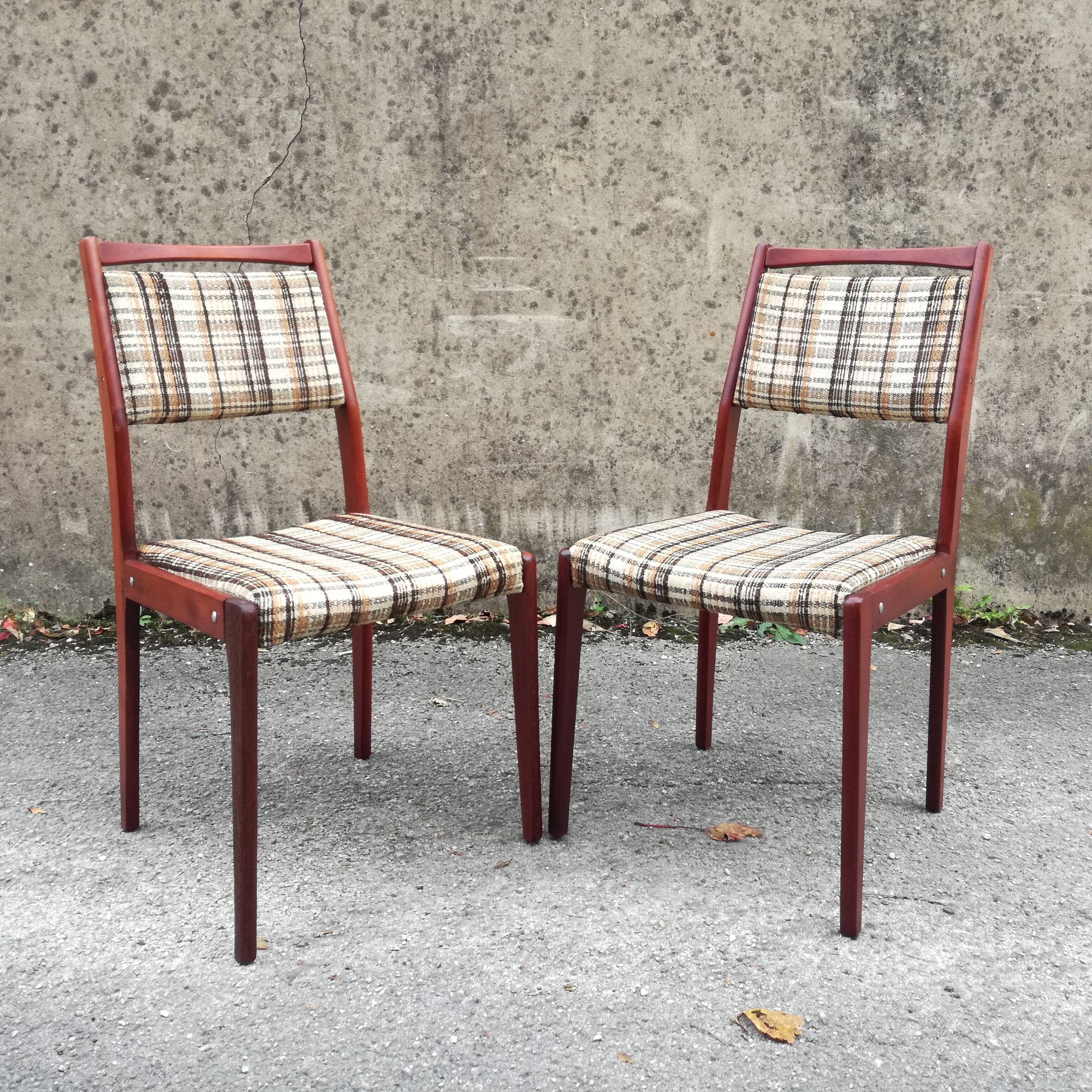 Mahogany chairs 1960