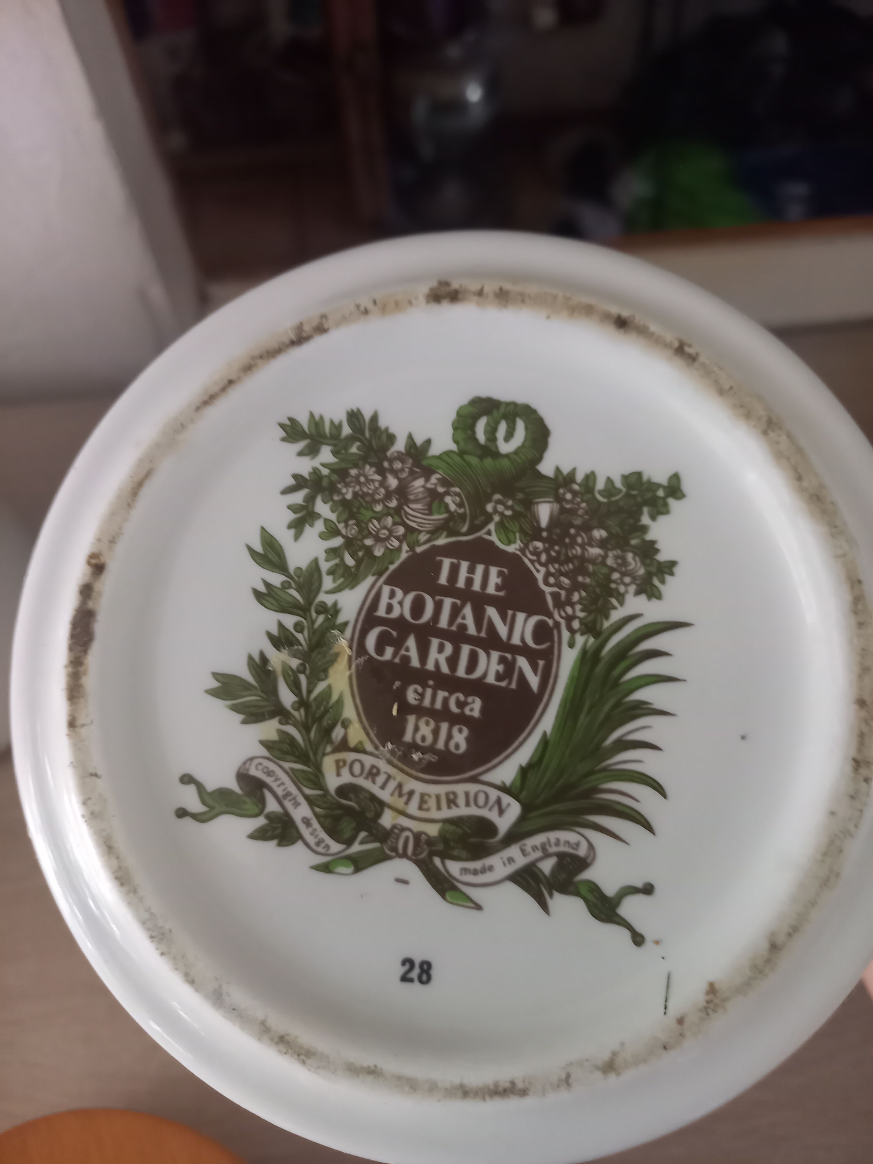 Pair of pots Portmeirion vintage English earthenware