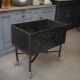 Factory trolley in polished metal 1950
