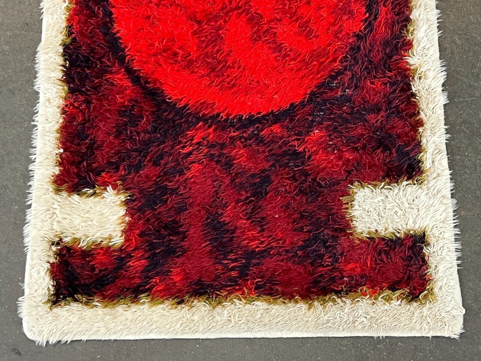 60s 70s rug carpet by Hojer Eksport Denmark