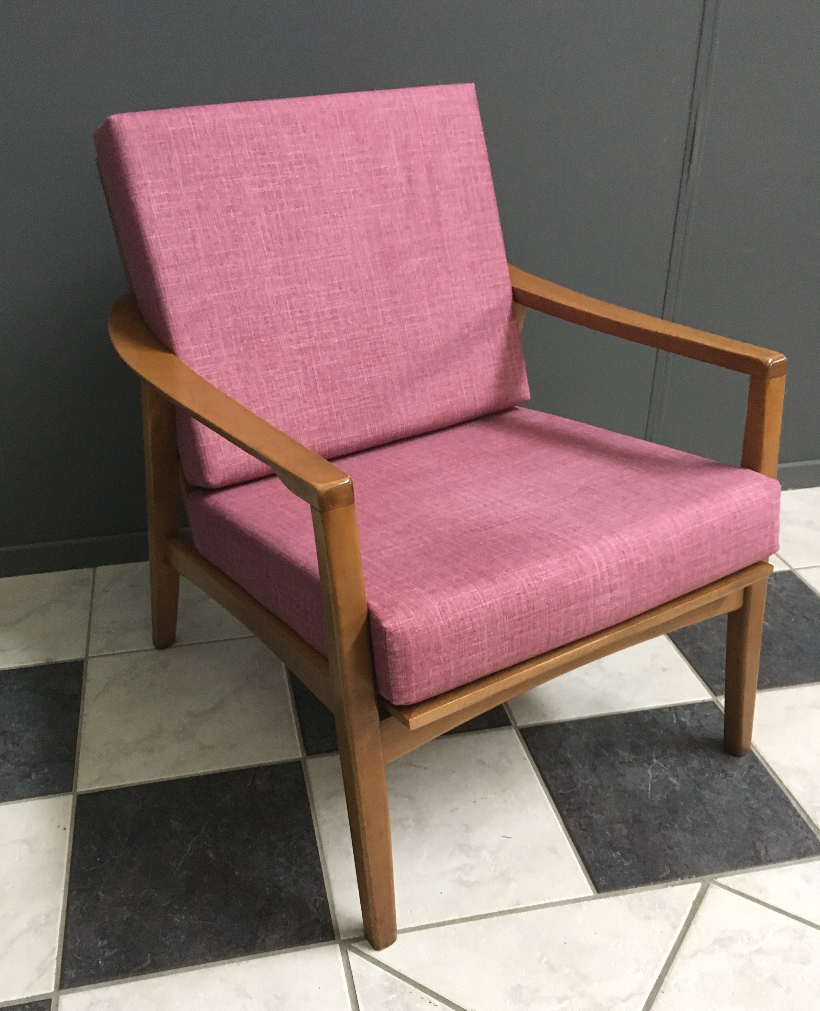Pink 1960s chair