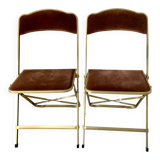 Pair of folding chairs Chaisor