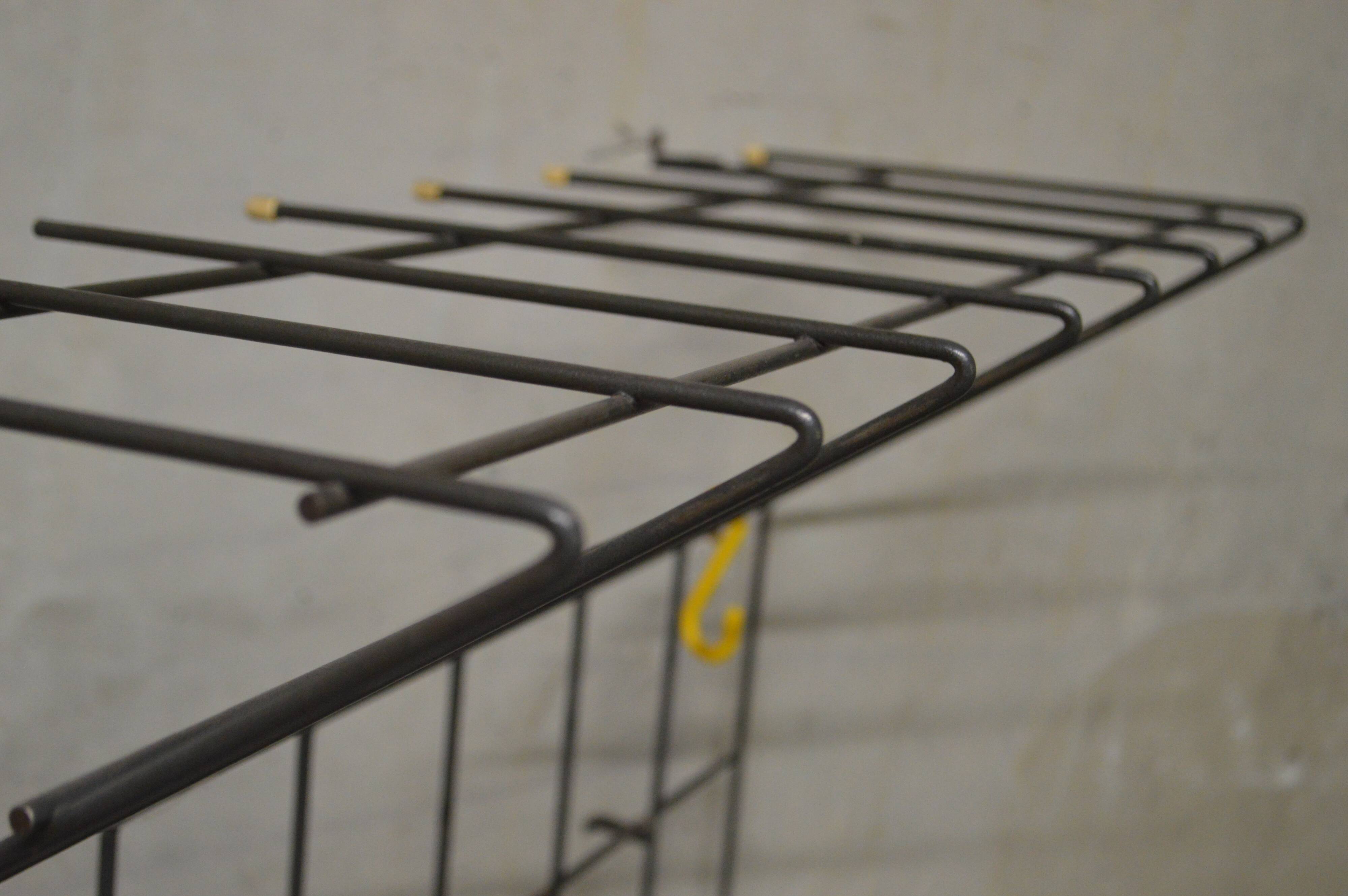 Vintage Scandinavian string coat rack from the 1960s, designed by Karl Fichtel