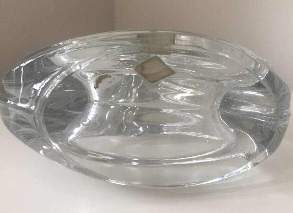Beau bougeoir en cristal de Vannes Le Châtel