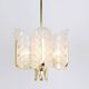 Chandelier by Carl Fagerlund Glass leaves Murano, 1960s