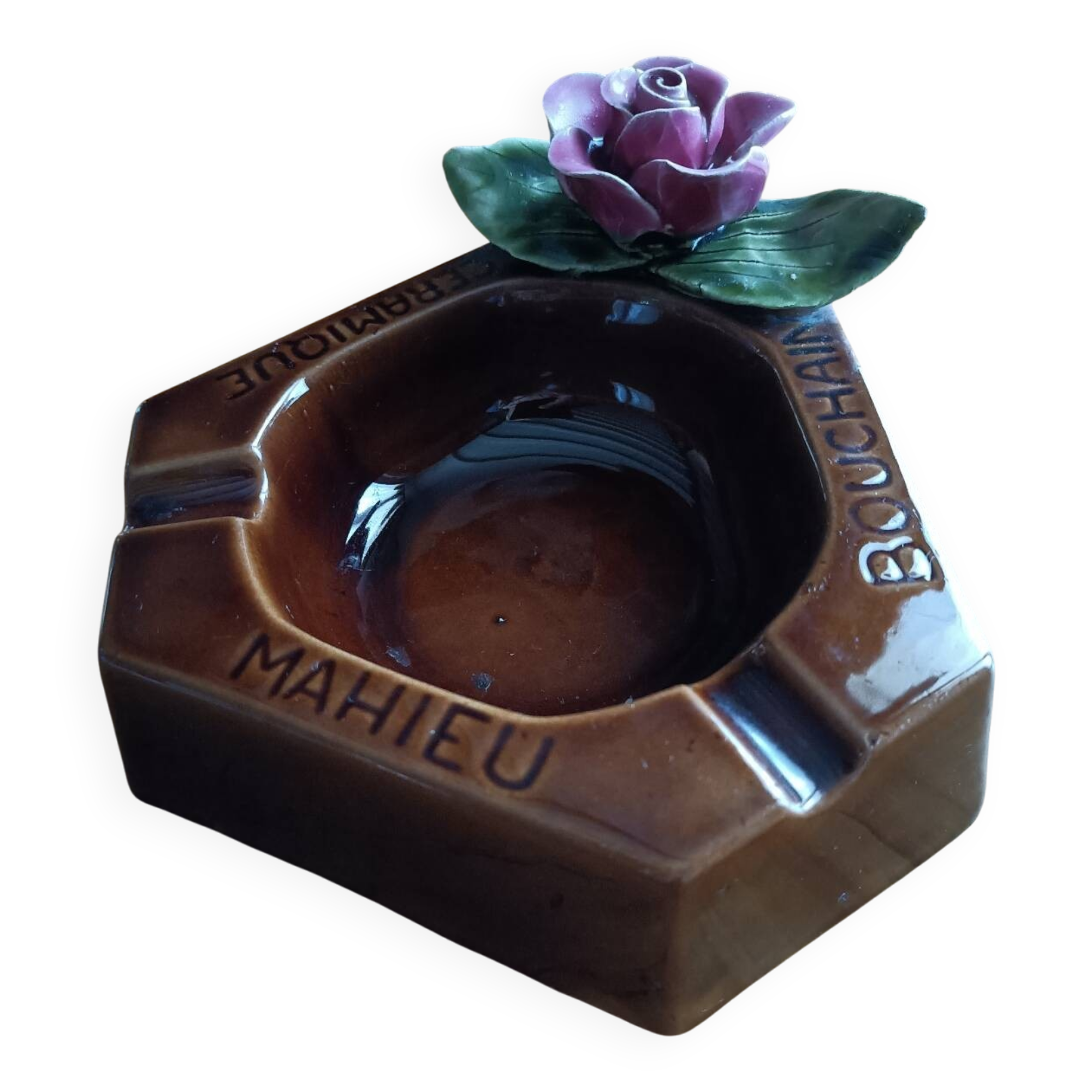 Mahieu Bouchain Ceramic Advertising Ashtray
