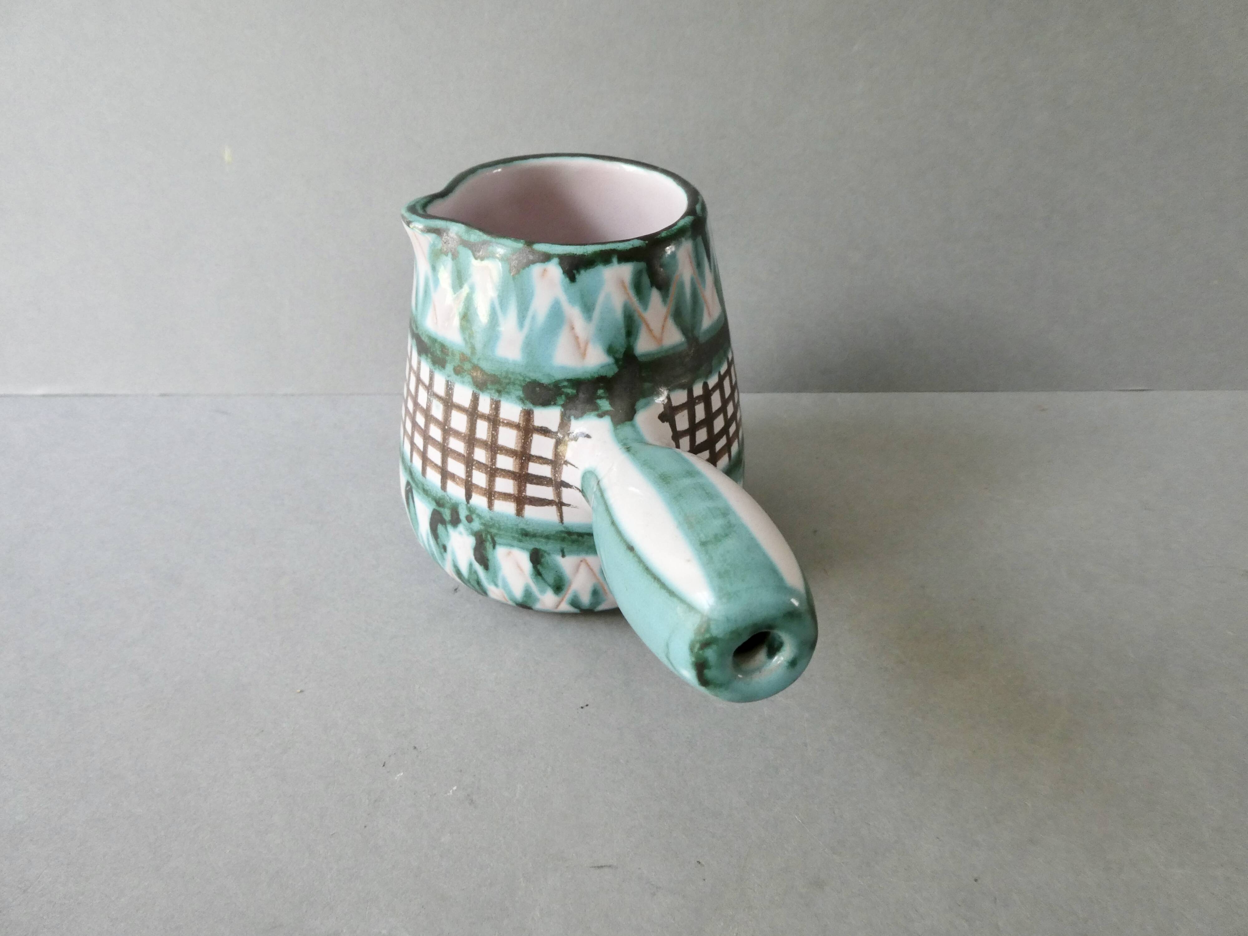 Pots, sucrier en céramique robert picault vallauris