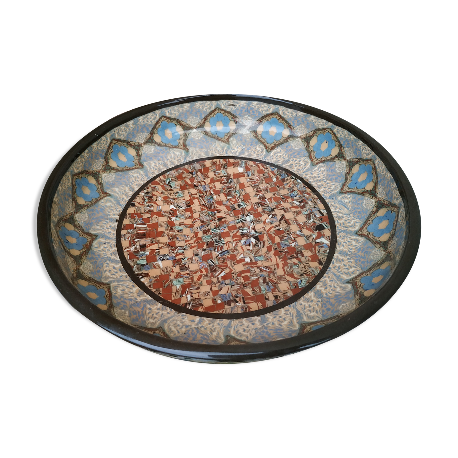 Cup Vallauris signed by Gerbino 26 cm