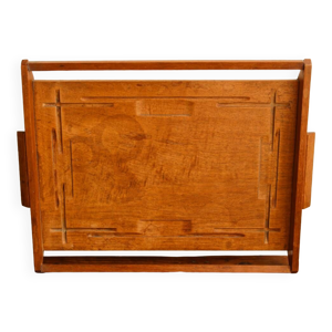 Plateau art déco en - teck