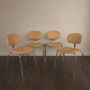 Set of 4 Steelcase Strafor 420-440 chairs by Pierre Paulin from the 1970s.