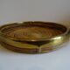 Vintage rattan tray from the 70s