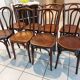 Suite de 8 chaises de bistrot vintage dépareillées Baumann,luterma ,fischel...