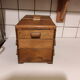 Vintage wood sewing box