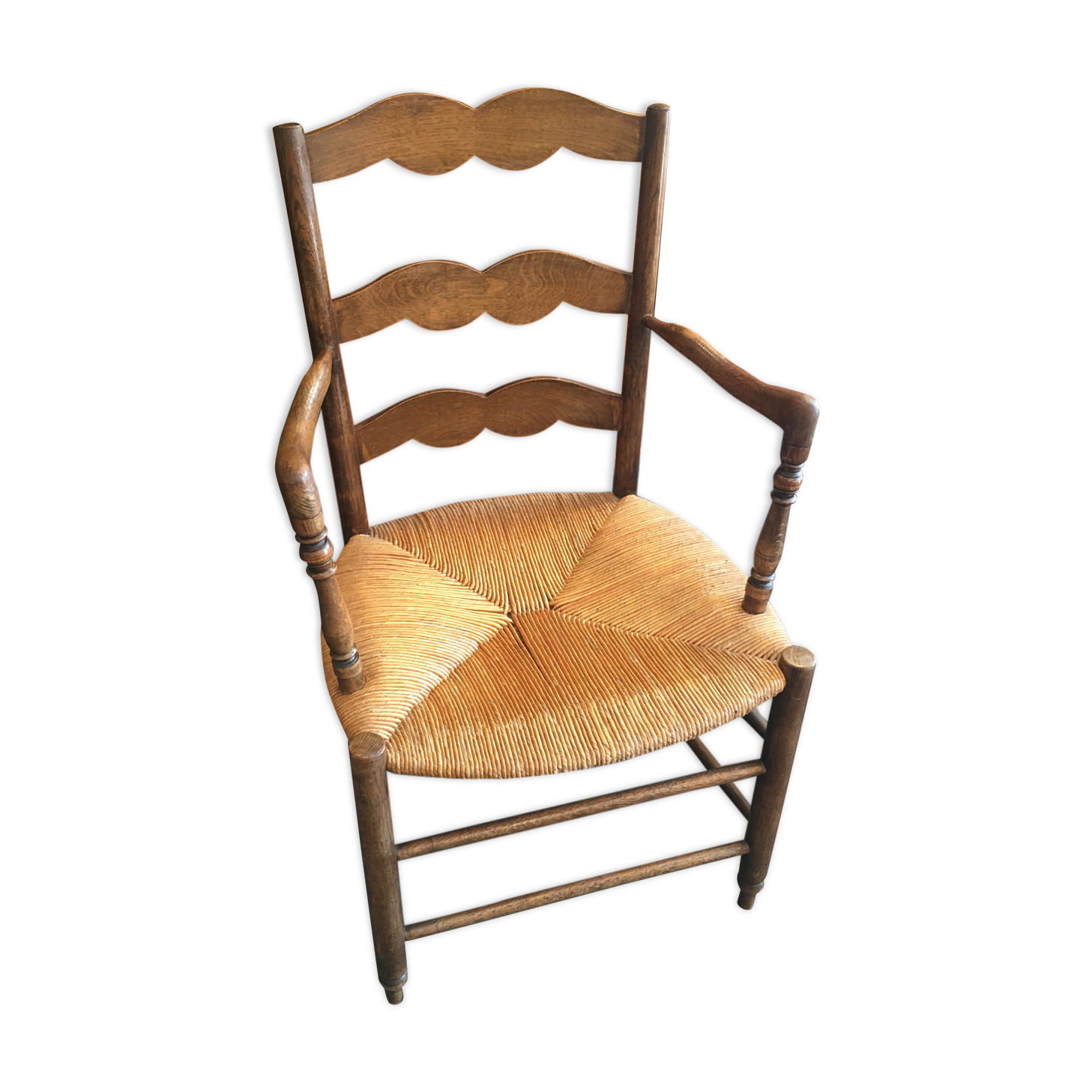 Mulched chair called "good woman", Oak, Restoration period