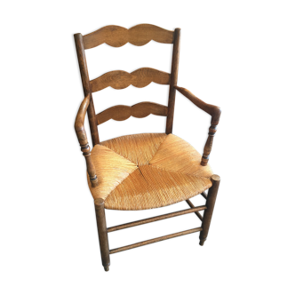 Mulched chair called "good woman", Oak, Restoration period