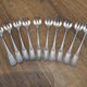 10 fourchettes à huîtres argent début XXéme