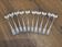 10 fourchettes à huîtres argent début XXéme