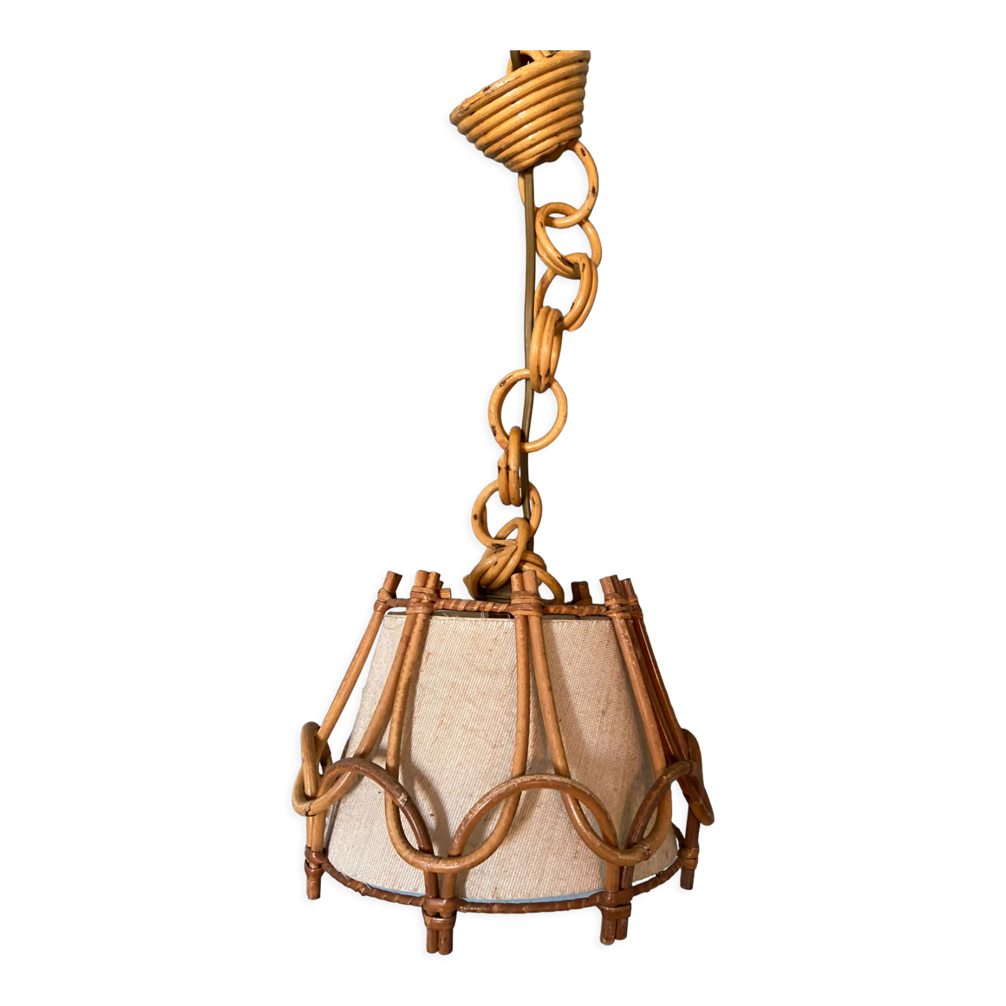 Vintage rattan suspension Louis sognot