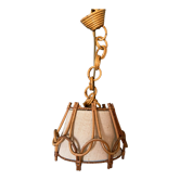 Suspension en rotin Vintage Louis sognot