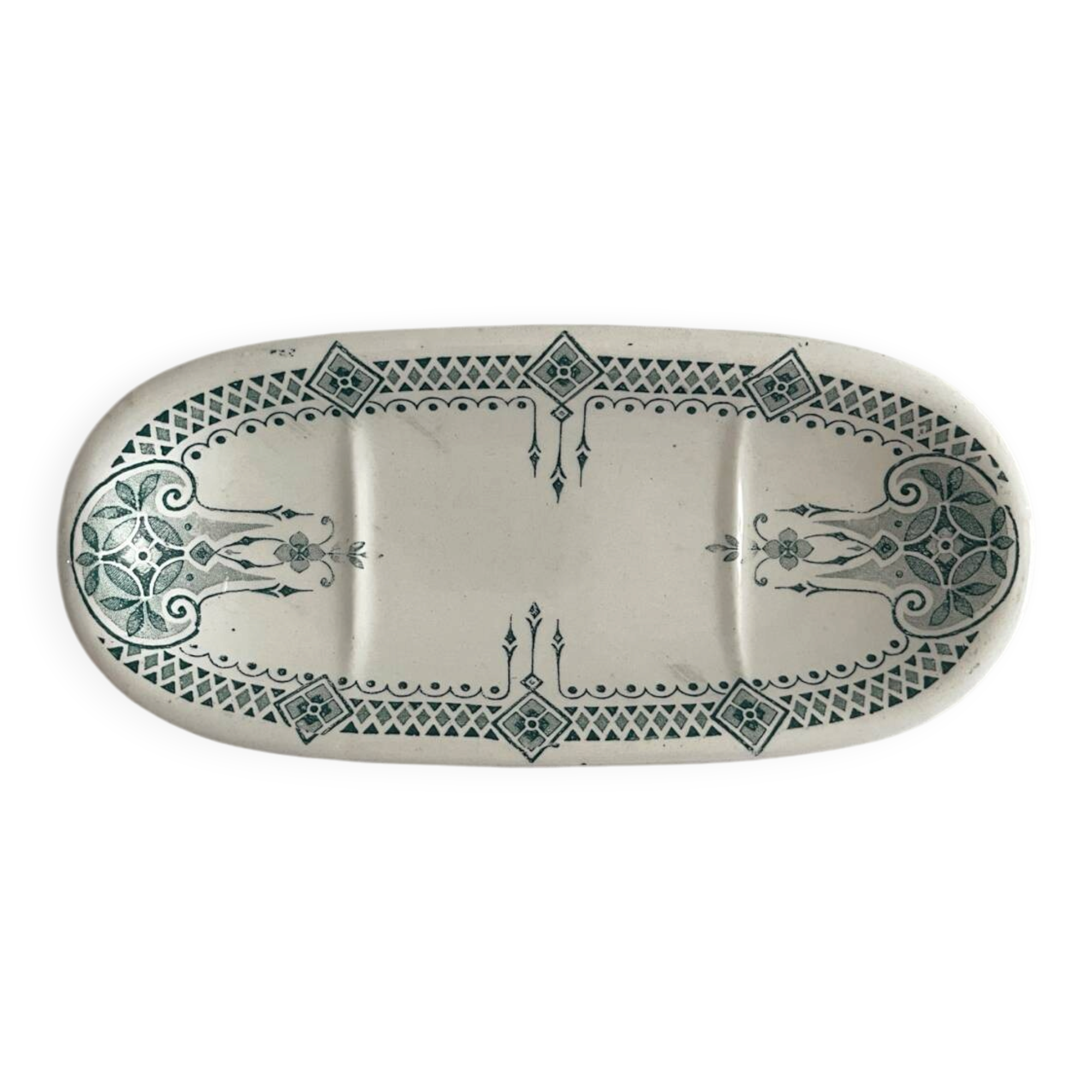 Porte savon terre de fer art nouveau KG Lunéville