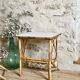 Rattan side table