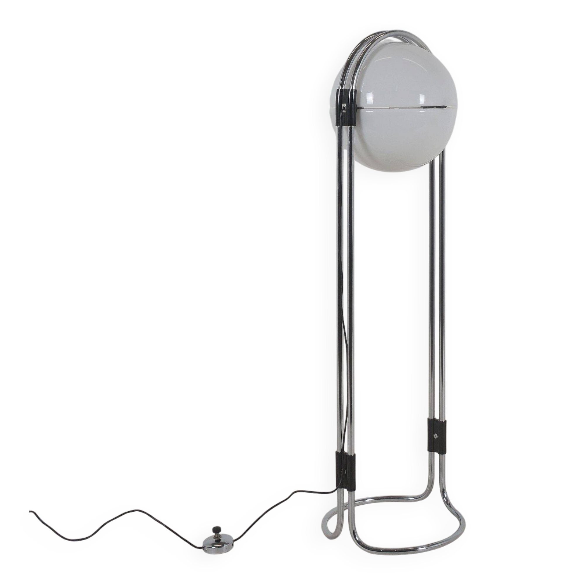 Lampe sur pied en grains de café rare par André Ricard pour Metalarte, années 1970.