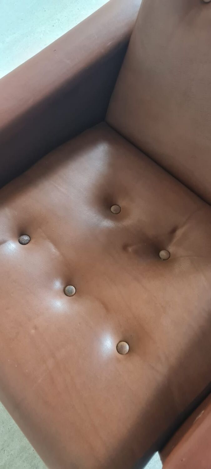 Vintage leatherette armchair