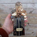 Old mirror in Talosel student Line Vautrin signed Lemanceau