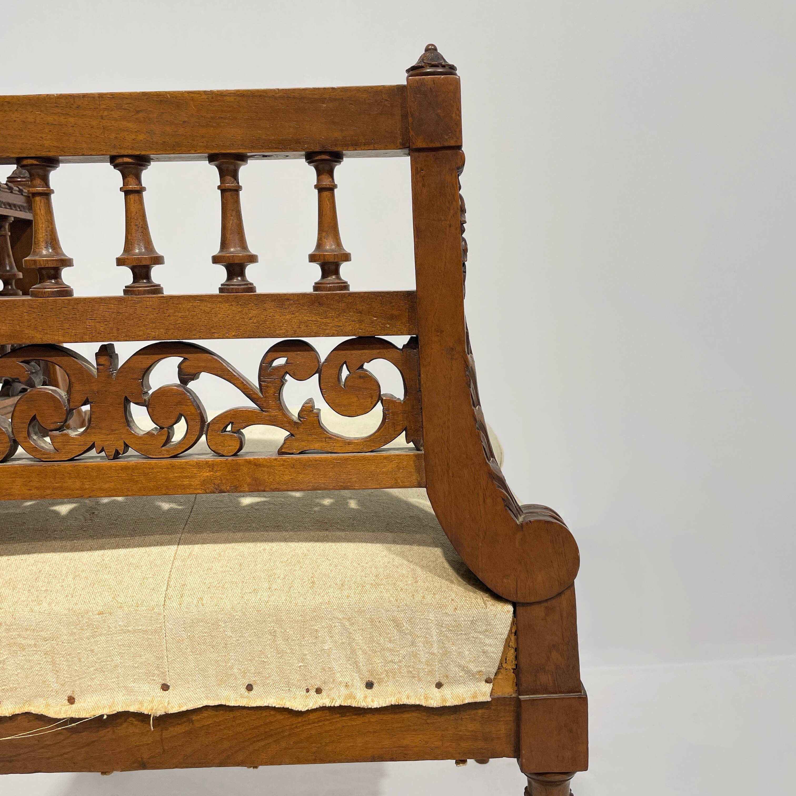 Napoleon III style corner chair