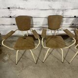 Series of 4 vintage armchairs
