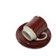Vintage Polish cup and saucer from Wałbrzych Pottery, 1970s, set of 2