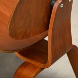 Charles & Ray Eames Early restored DCW Walnut Plywood Chair, Herman Miller
